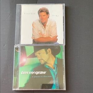 🔥🔥🔥2/12🔥🔥🔥Vince Gill The Key and Tim McGraw A Place in the Sun CDs